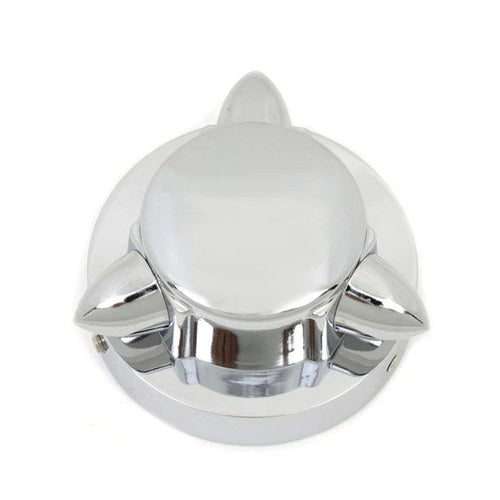 Krommet Style Gas Cap Cover Chrome for Harley-Davidson