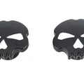 Skull Style Gas Cap Set Black for Harley-Davidson
