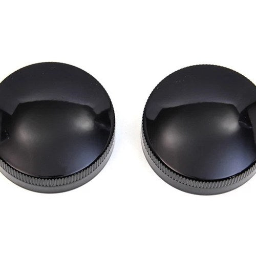 Gas and Oil Cap Set Black for Harley-Davidson