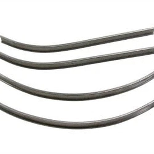 Mount Strips for Gas Tank Emblems Raw Steel for Harley-Davidson