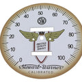 White Tin Speedometer Face for Harley-Davidson