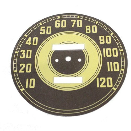 Olive Tin Speedometer Face for Harley-Davidson