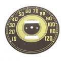 Olive Tin Speedometer Face for Harley-Davidson