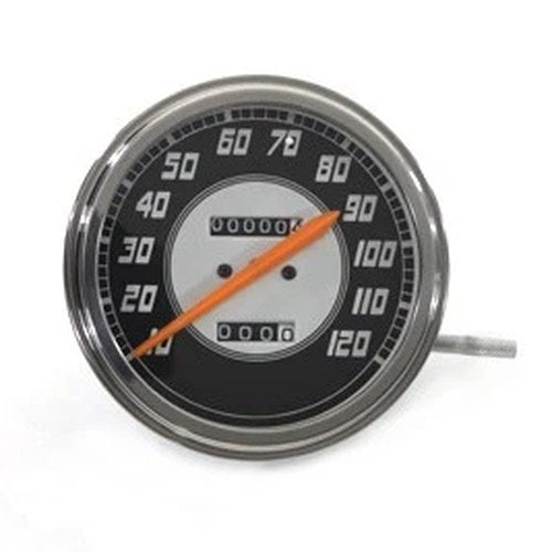 Speedometer with 2:1 Ratio and Orange Needle for Harley-Davidson