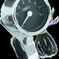 Bikers Choice For Big Twin & XL Electronic Mini Tachometer 8000 Rpm Black
