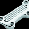 Bikers Choice 74-Up Chrome Finned Handlebar Clamp
