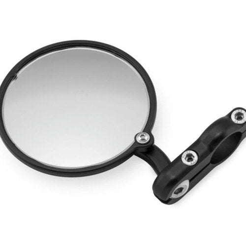 Crg Hindsight Folding For 3 In. Round Bar-End Mirror Left - Black