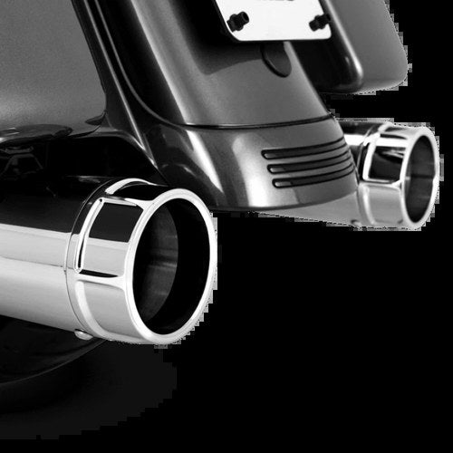 Vance & Hines For HD Touring 95-16 Torquer 450 Chrome Slip-On Exhaust