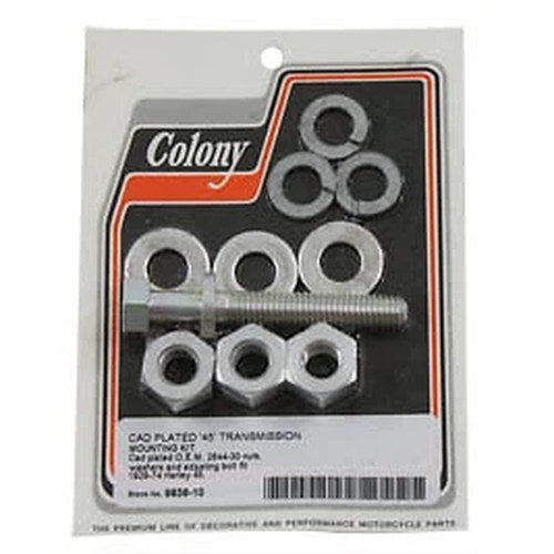 Colony 9838-10 Cadmium Transmission Mount Kit for Side Valve Models