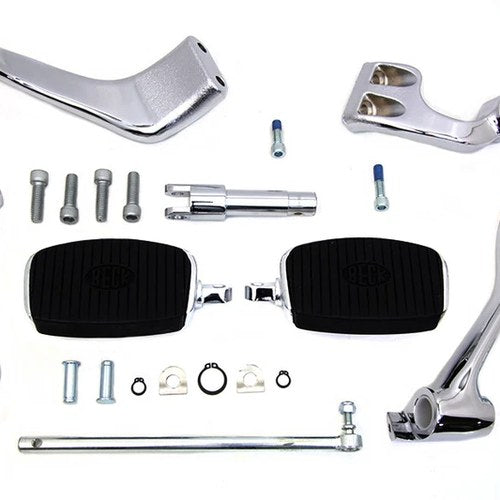 V-Twin 22-0961 Chrome For 3 Inch Extension Mid Control Kit With Mini Footboards