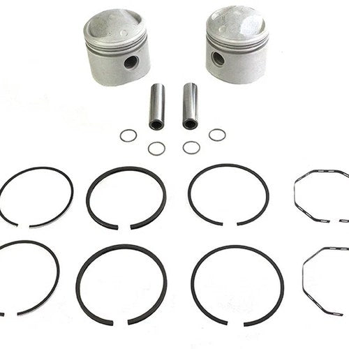 Motorshop For 11-2756 Replica 74 Inch Overhead Valve Piston Set - 3-7/16 Inch