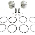 Motorshop For 11-2756 Replica 74 Inch Overhead Valve Piston Set - 3-7/16 Inch