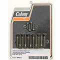 Colony 9668-19 Parkerized Cam Cover Screw Kit for Side Valve Models