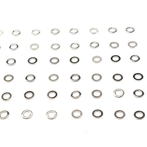 Colony Chrome Flat Washer - 1/4 Inch Inner Diameter (50 Pack)