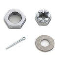 V-Twin 8162-3T Chrome Front Axle Nut Kit
