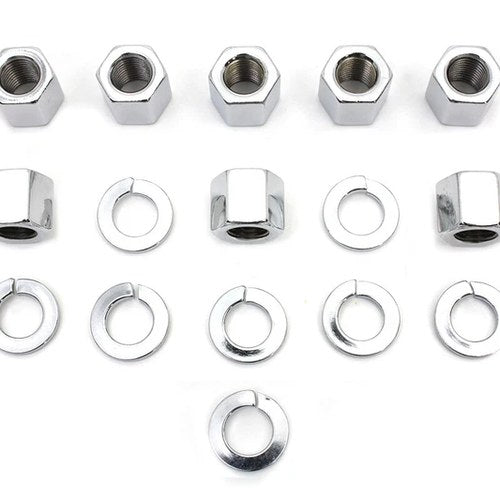 Colony 8106-16 Chrome Stock Cylinder Base Nuts and Washers Set