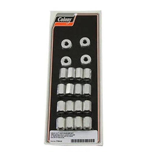 Colony Cadmium Head Nut Set - For 3/8 Inch-16 Thread