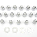 Colony 7137-22 Acorn Rocker Box Nut Set - Chrome Shaft Nuts and Washers