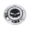 V-Twin 78282 Skull Ignition System Cover - For 5-Hole Chrome Finish