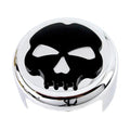 V-Twin 78291 Skull Horn Cover in Chrome Finish