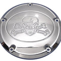V-Twin 42-1057 Skull For Derby Cover In Chrome