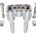 Wyatt Gatling 8 inch Baron Style Riser Set Chrome for Harley-Davidson