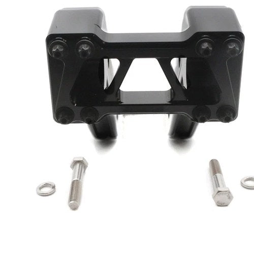 Wyatt Gatling 12 inch Pirate Style Riser Set Black for Harley-Davidson