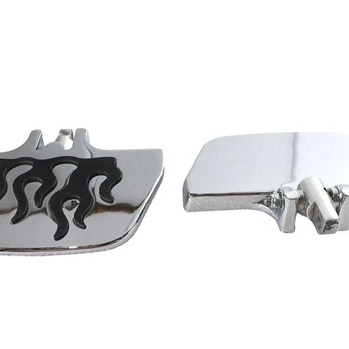 Factory Sample Passenger Mini Footboard Set with Flame for Harley-Davidson