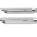 16-1/2 inch Baloney Slice Slip On Muffler Chrome for Harley-Davidson