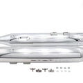 Wyatt Gatling Muffler Set Chrome with Chrome Slot Tips for Harley-Davidson