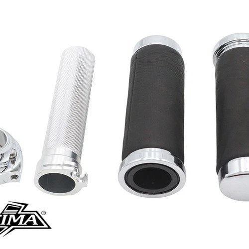 Ultima Twist Grip Assembly Chrome for Harley-Davidson