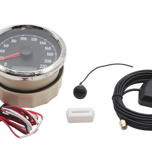 85mm Gps Speedometer Black for Harley-Davidson