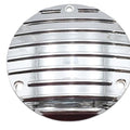 Finned Derby Cover Chrome for Harley-Davidson