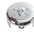 Skull Round Horn Cover Chrome for Harley-Davidson