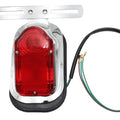 Flsts Replica Tombstone Tail Lamp Chrome for Harley-Davidson