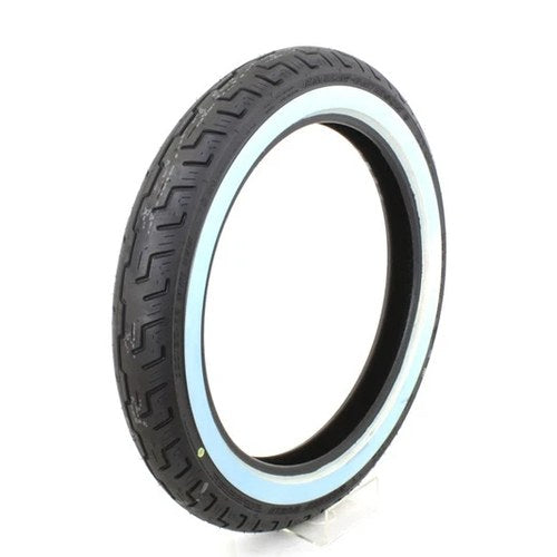 Dunlop D401 100/90H X 19 inch Front Wide Whitewall Tire for Harley-Davidson