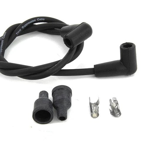 Universal Black 7mm Spark Plug Wire Kit for Harley-Davidson