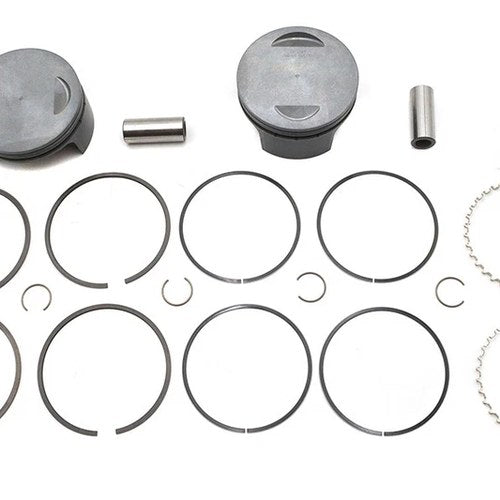 130 inch Ultima 4.400 inch Bore Piston Set.010 Oversize for Harley-Davidson