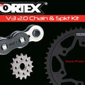 Vortex Racing V3 2.0 Chain and Sprocket Kit for Motorcycle, Part CK5151