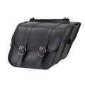 Willie & Max For Universal Braided Compact Slant Saddlebags - Black