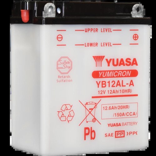 Yuasa For YB12AL-A Yumicron 12-Volt Powersports Battery With Enhanced Cranking