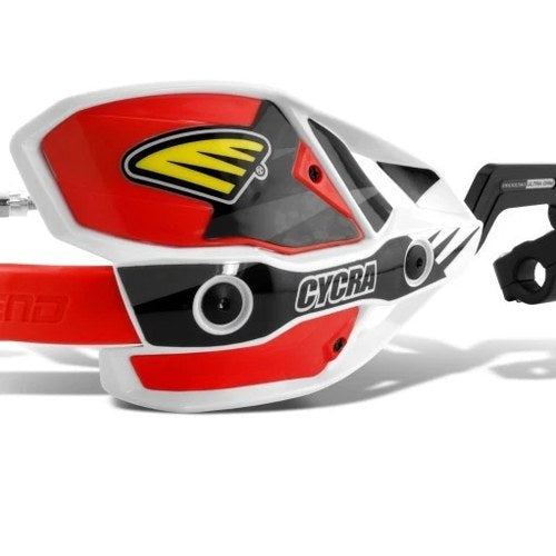 Cycra For Ultra Probend Crm Handguards With 1 1/8 In. Clamp And White/Red Shield
