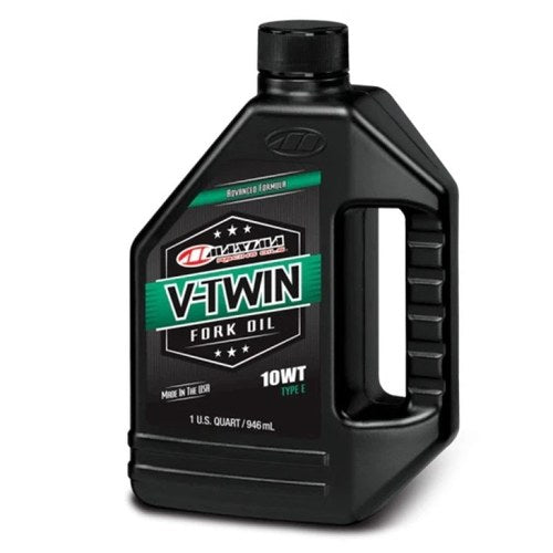 Maxima V-Twin Fork Oil 10WT for Harley-Davidson Fork Systems, 1 Quart