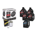 Maxima V-Twin Oil Change Kit with Synthetic Oil & Chrome Filter for Harley