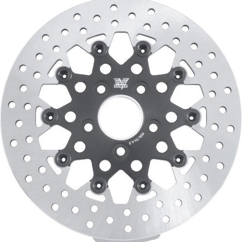 Twin Power 84-17 Big Twin Rear 11.5 Inch Floating Rotor for Harley-Davidson Flh