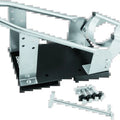 BikeMaster Heavy Duty Wheel Chock - Silver for Trailers, Trucks, and Shops