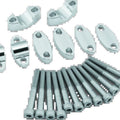 BikeMaster Aluminum Handlebar Risers 1-1/8 in - Silver for Powersports Bikes