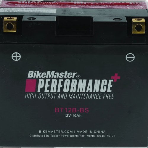 BikeMaster Maintenance Free Battery BT12B-BS – Fits Ducati Multistrada &