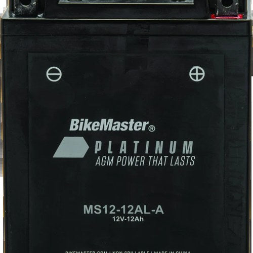 BikeMaster MS12-12AL-A Agm Battery for Kawasaki Vulcan 500 (1996-2005)