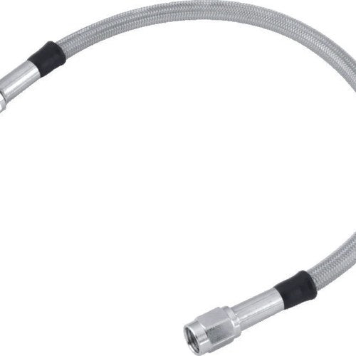 Twin Power 50 Inch Clear Coated Stainless Steel Brake Hose with AN-3 Fittings